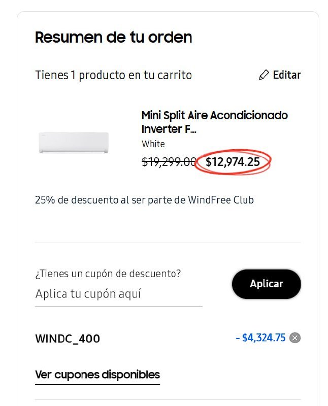 Mini Split Aire Acondicionado Inverter Frío y Calor 2Ton 220V Advance Series