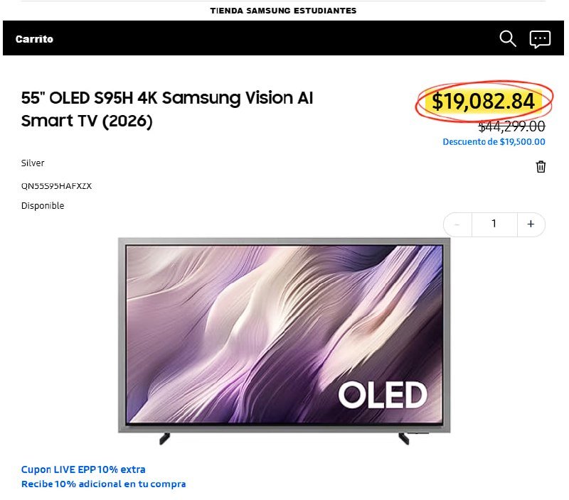 OLED S95H 4K Samsung Vision AI Smart TV (2026)