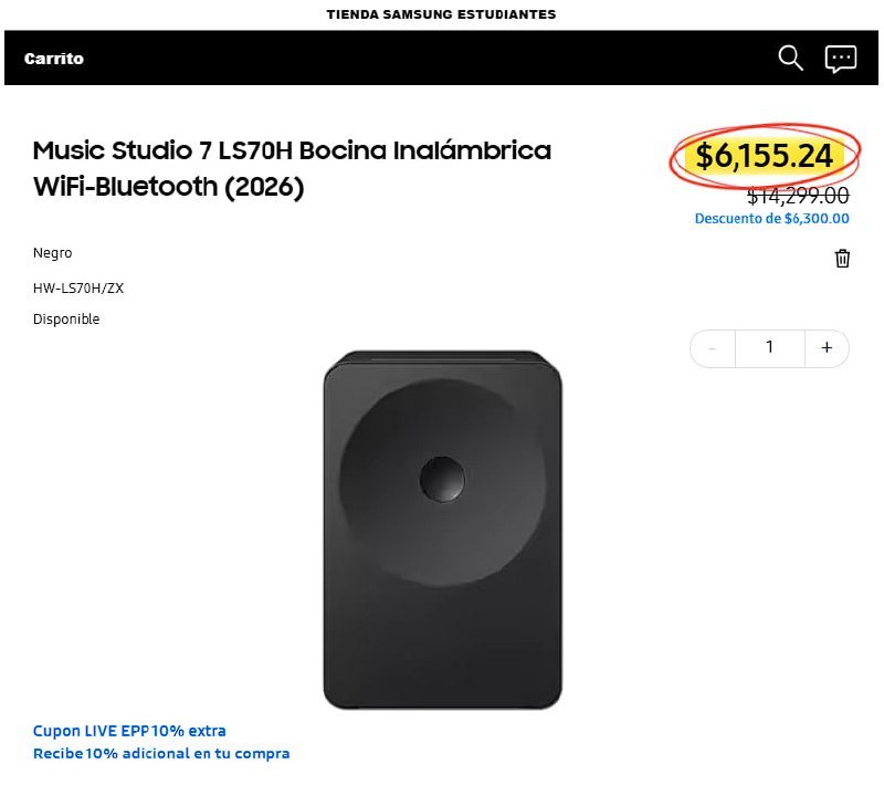 Music Studio 7 LS70H Bocina Inalámbrica WiFi-Bluetooth (2026)